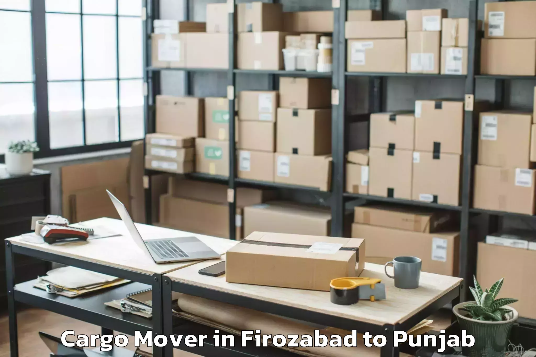 Reliable Firozabad to Adampur Jalandhar Cargo Mover